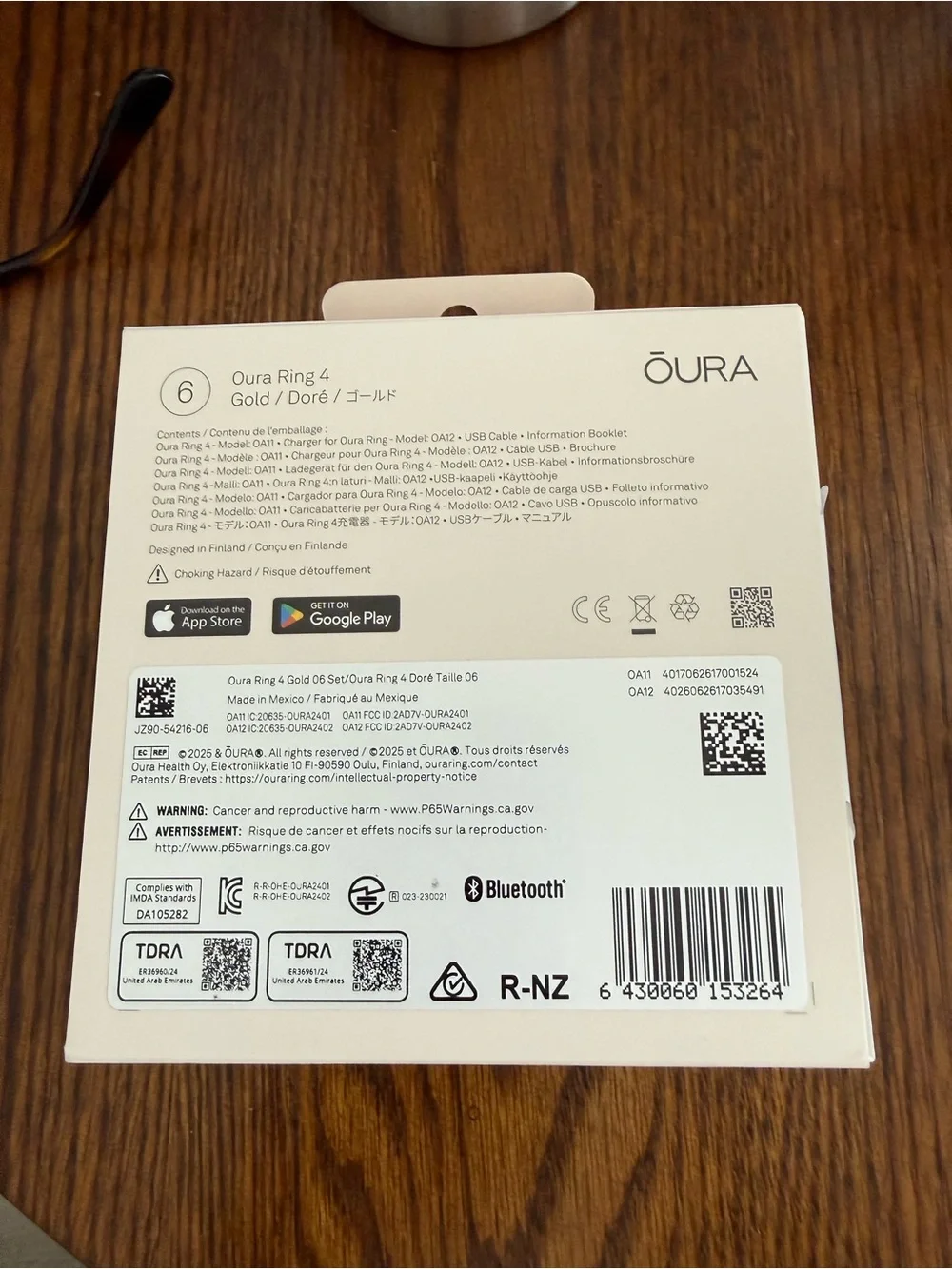 Oura Ring 4, Brand new, size 6